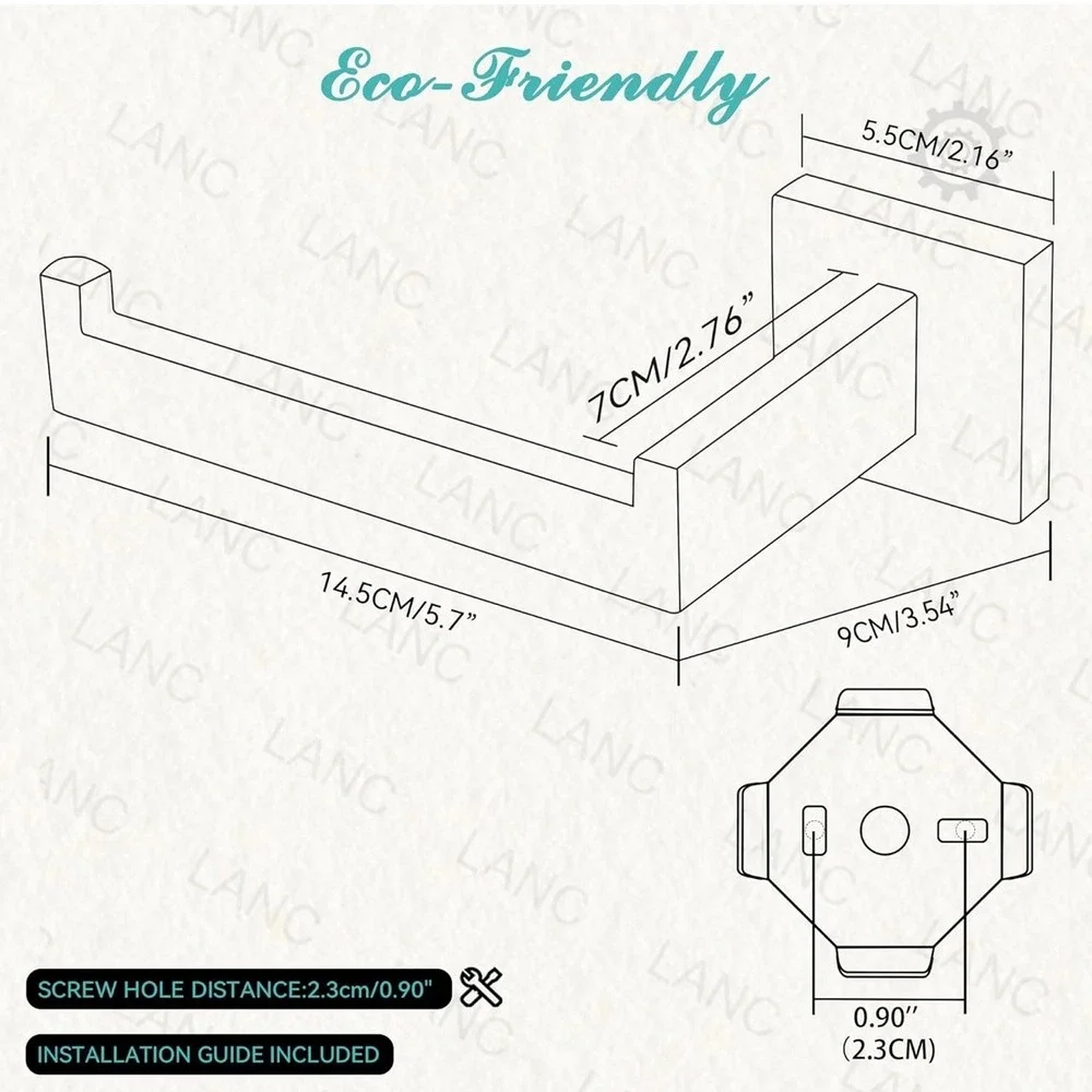 Modern Toilet Paper Holder‎ Wall Mount Bathroom Tissue Roll Dispenser